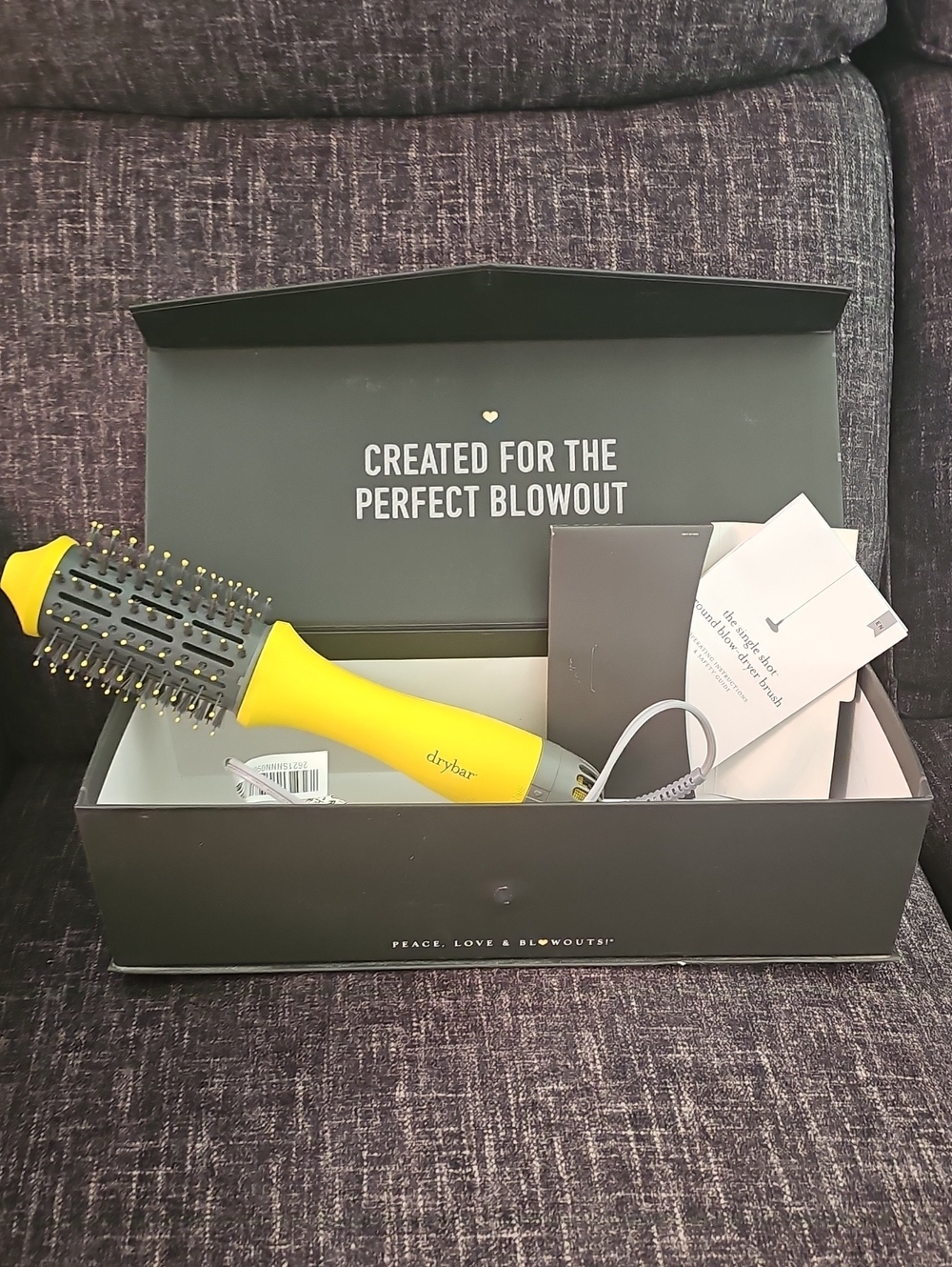 Drybar Yellow Round Volumizing Hot Brush with Dual Bristles**Like new!